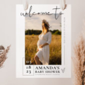 Baby shower teken foto welkom teken Poster