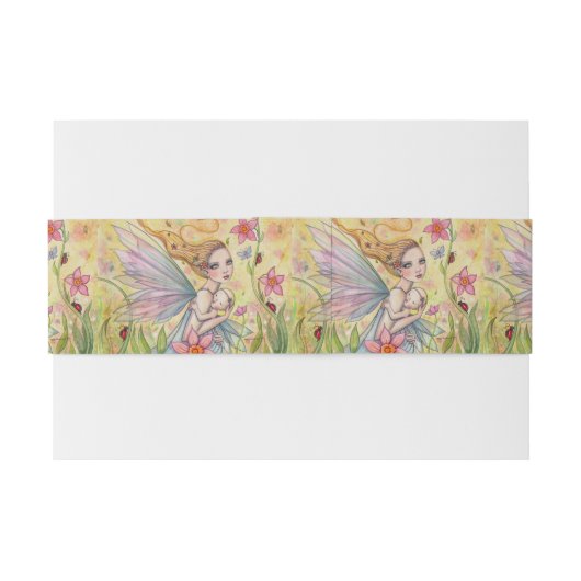 Baby shower ter illustratie van moeder en Baby Uitnodigingen Wikkel (Achterkant Voorbeeld)