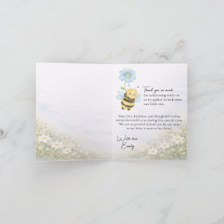 Baby Shower Thank You Card Bedankkaart