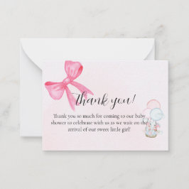 Baby Shower Thank You Card Design Notitiekaartje