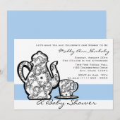 Baby shower thee met veranderlijke kleur kaart (Voorkant / Achterkant)