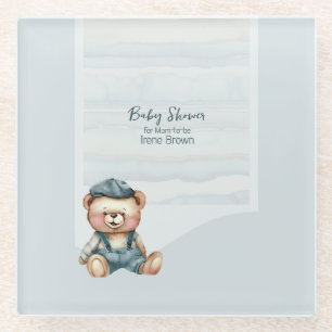 Baby shower Thema Hard Glass Onderzetter