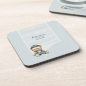 Baby shower Thema Hard Plastic Onderzetter (Linkerzijde)