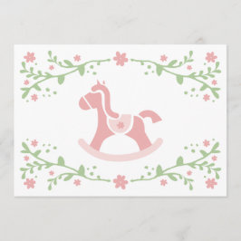 Baby shower thema tafel Kaart / Rocking Horse