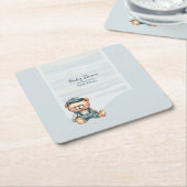 Baby shower Theme Paper Onderzetter (Schuin)