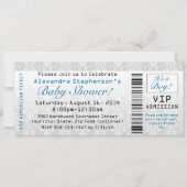 Baby shower ticket uitnodigingen, jongen kaart (Voorkant)