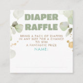 Baby shower Tickets groen bruin blauw taper Informatiekaartje (Voorkant)