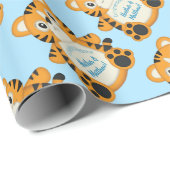 Baby shower Tiger Cadeaupapier (Rol Hoek)