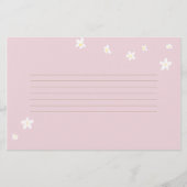 Baby shower Tijd Capsule Kaarten Daisies Pastel Ro (Achterkant)