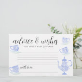 Baby shower Tijd Capsule Kaarten Thee China Kant G (Staand voorkant)