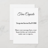 baby shower tijdcapsule Naam toevoegen Tekstgegeve (Voorkant / Achterkant)