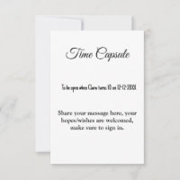 baby shower tijdcapsule Naam toevoegen Tekstgegeve