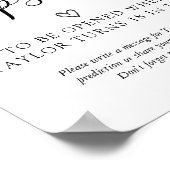 Baby shower Time Capsule Sign Poster (Hoek)