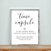 Baby shower Time Capsule Sign Poster