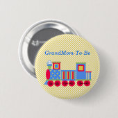 baby shower Train Grandmoeder Pin Button (Voorkant /achterkant)