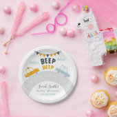 Baby shower transportbanden papieren bordje (Feest)