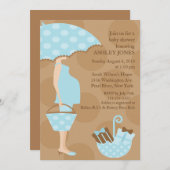 Baby shower Trendy Mod Ma Boy Kaart (Voorkant / Achterkant)