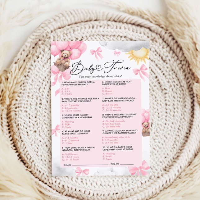 Baby shower Trivia Spel (Creator heeft geüpload)