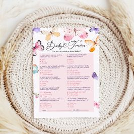 Baby shower Trivia Spel