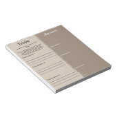 Baby Shower Trivia Spel - Aangepaste Vragen Notitieblok (Schuin)