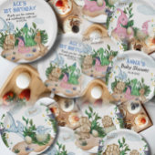 Baby shower Tropisch bos Dinosaurus Papieren Bordje