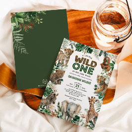 Baby shower Tropisch Oerwoud Safari Dieren Kaart