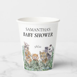Baby shower Tropische Oerwouden Papieren Bekers