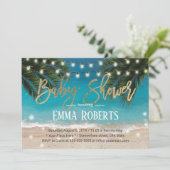 Baby shower Tropische straten van het Koord van he Kaart (Staand voorkant)