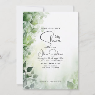 Baby shower- Tuin Ivy Botanical Kaart
