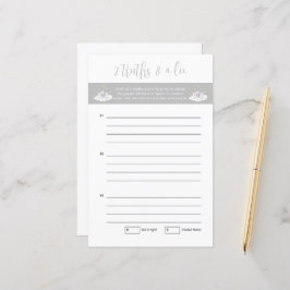 Baby shower Twee waarheden en een leugenspel Olifa