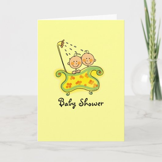 Baby shower (tweeling) (Voorkant)
