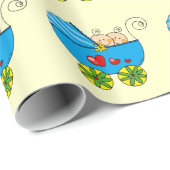 baby shower (tweeling) cadeaupapier (Rol Hoek)
