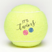 Baby shower Twin Boy Girl Zwangerschap onthullen Tennisballen (Voorkant)