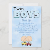 baby shower Twin Boys Kaart (Voorkant)