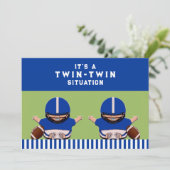 Baby shower Twin Boys Sport Kaart (Staand voorkant)