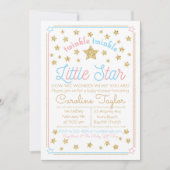 Baby shower Twinkle Little Star Kaart (Voorkant)