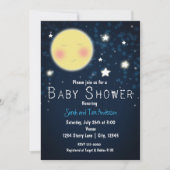 BABY SHOWER Twinkle Little Star Sparkle Invitation Kaart (Voorkant)