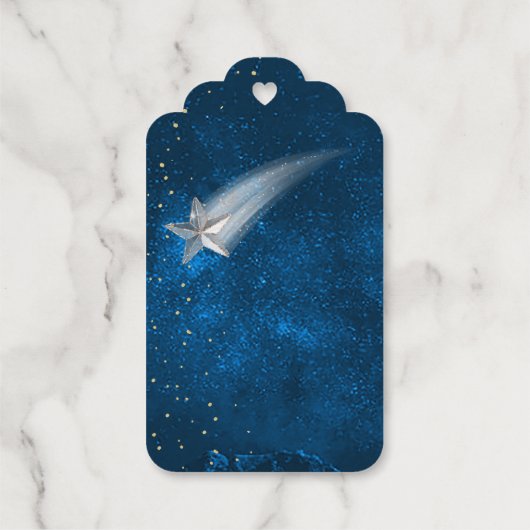 Baby shower Twinkle Twinkle Stars Cadeaulabels (Achterkant)