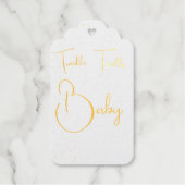 Baby shower Twinkle Twinkle Stars Cadeaulabels (Voorkant)