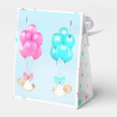 Baby shower Twins Bedankdoosjes (Achterkant)