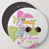 Baby shower Twins Button (Voorkant /achterkant)