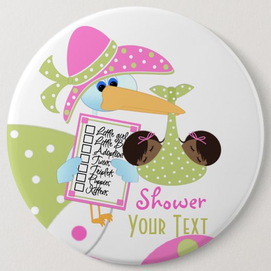 Baby shower Twins Button (Voorkant)