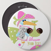 Baby shower Twins Button (Voorkant /achterkant)