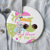 Baby shower Twins Button (In situ)