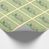 baby shower Twins inpakpapier (Hoek)