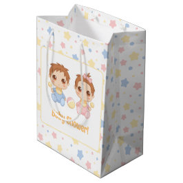 Baby shower Twins Jongen Meisje Medium Cadeauzakje
