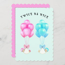 Baby shower Twins Kaart