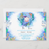 Baby shower Twins Ocean Zee Animals Kaart (Voorkant)