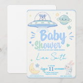 Baby Shower -UFO Pets- Kaart (Voorkant / Achterkant)