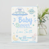 Baby Shower -UFO Pets- Kaart (Staand voorkant)
